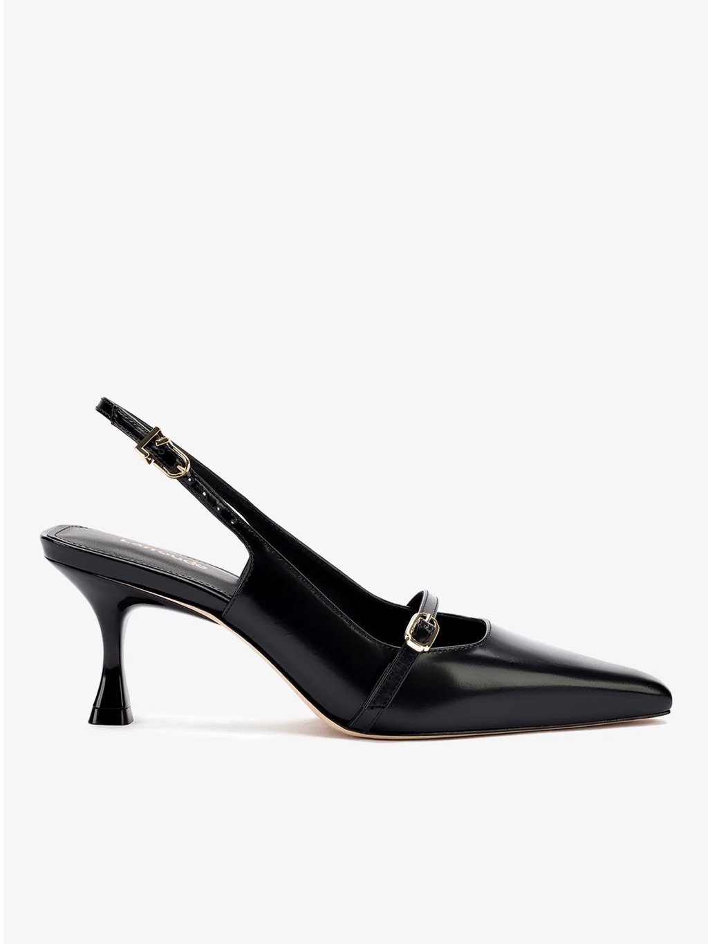 Larroud Ines Pump Heels In Black Leather